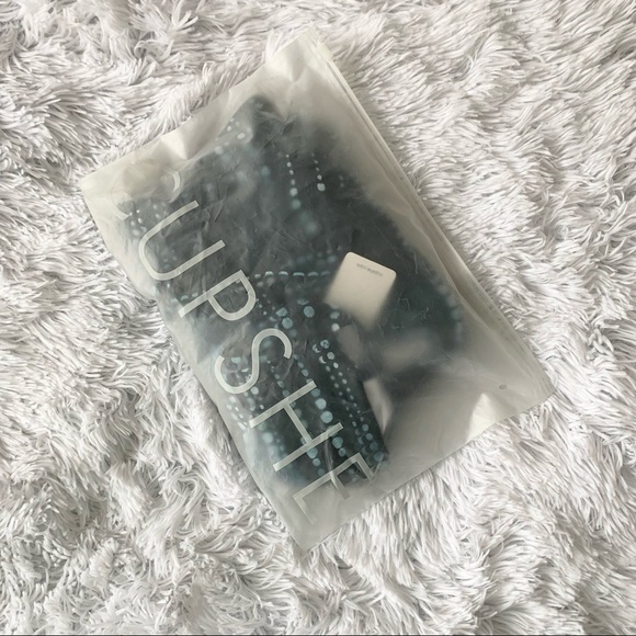 Cupshe NWT Criss Cross Wrap Swimsuit Padding Navy Bubble Print Bikini Set - Picture 14 of 15